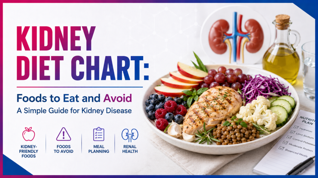 Kidney Diet Chart: Foods to Eat and Avoid for Kidney Disease 1 Kidney diet chart and nutrition guide