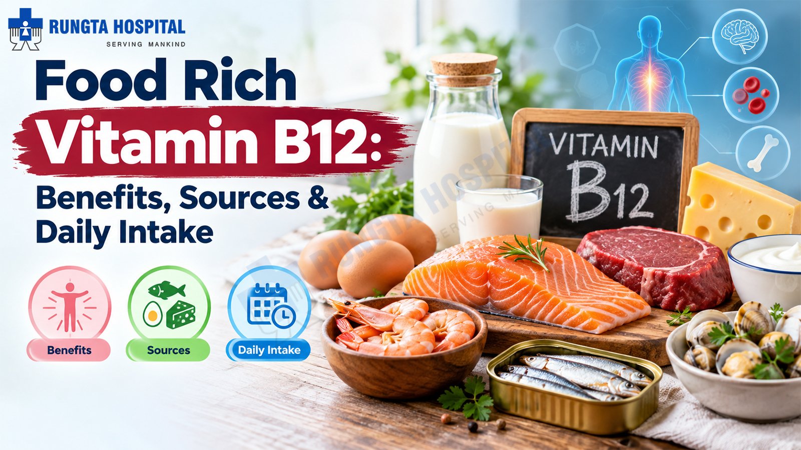 Food Rich Vitamin B12: Benefits, Sources & Daily Intake 2 Food Rich Vitamin B12: Benefits, Sources & Daily Intake